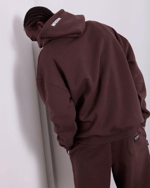 HALO HOOD SWEAT - BROWN