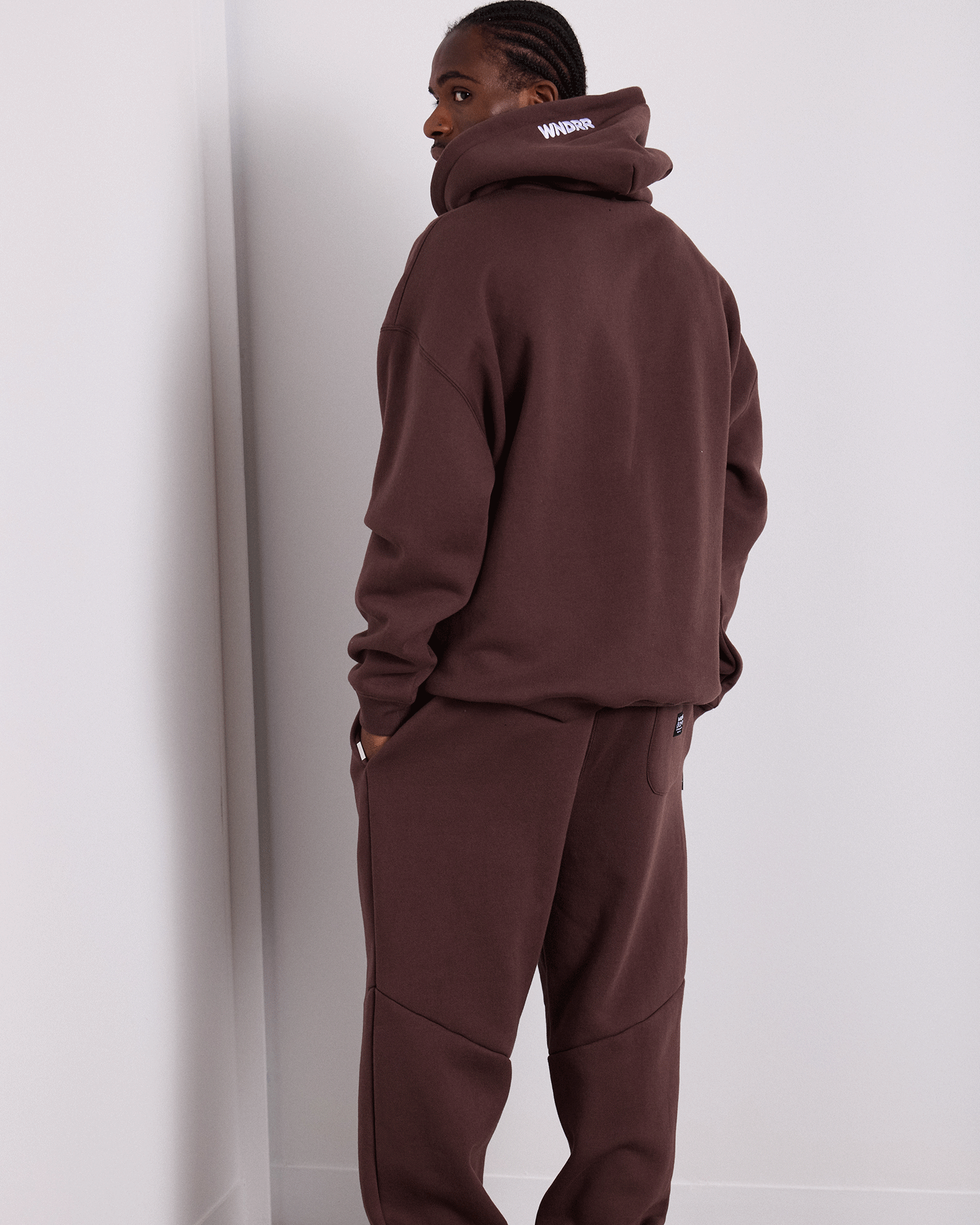 HALO HOOD SWEAT - BROWN