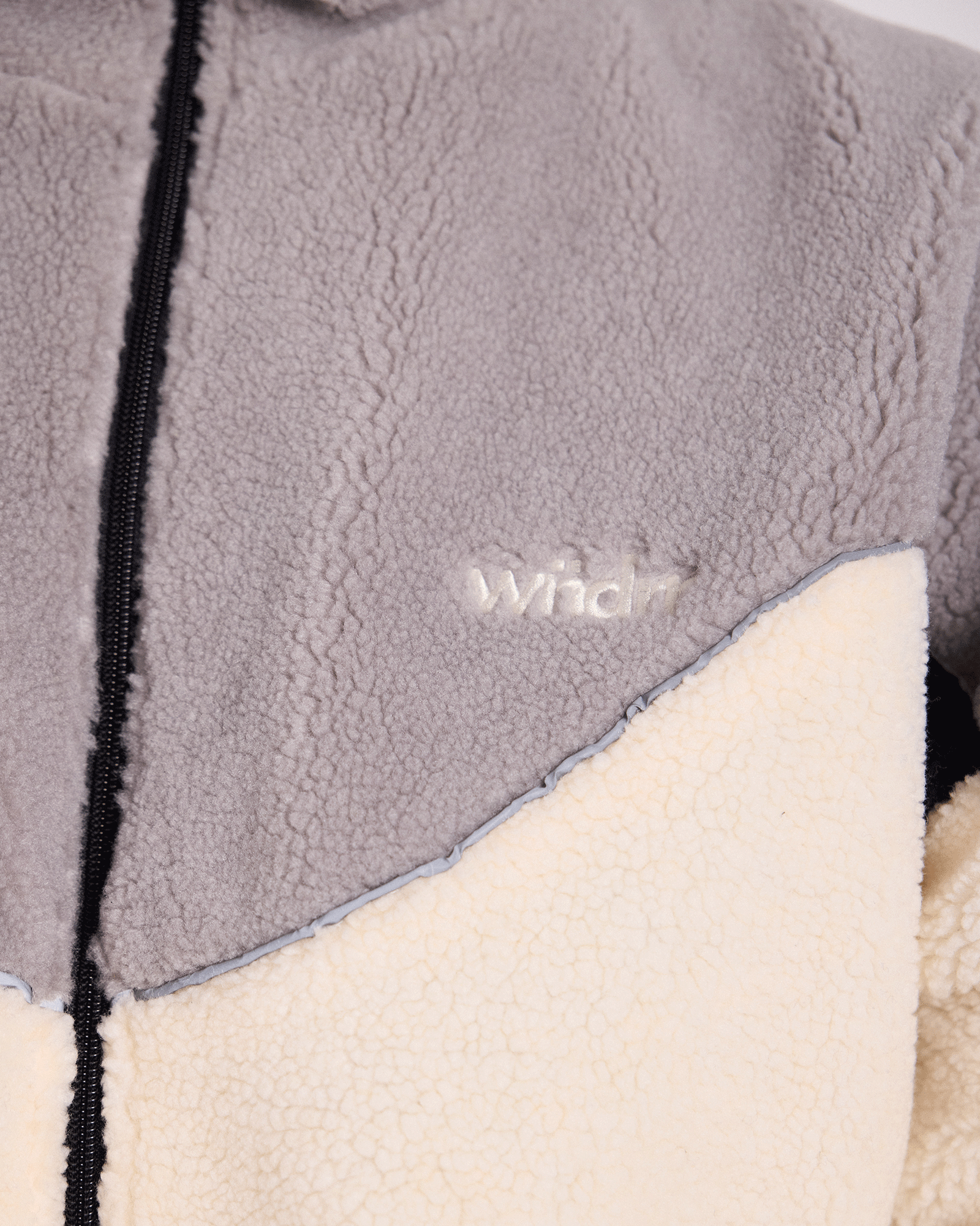 THE WORLD FLEECE JACKET - GREY/BLACK