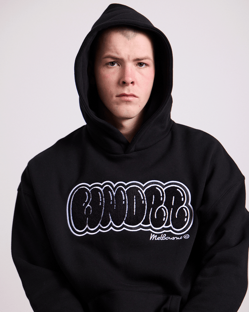 BLISSED HOOD SWEAT - BLACK/BLACK