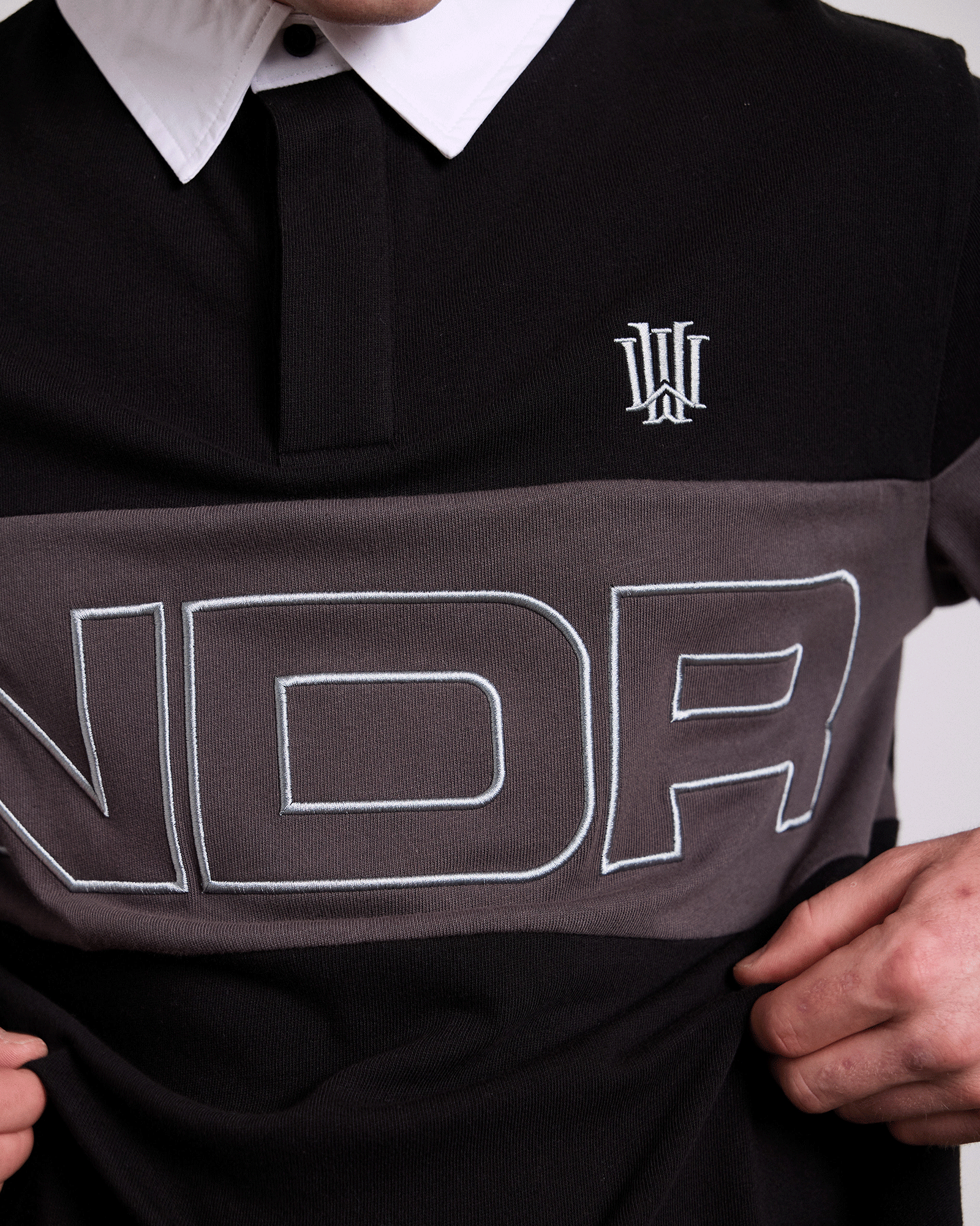 PRIMER RUGBY POLO TOP - BLACK