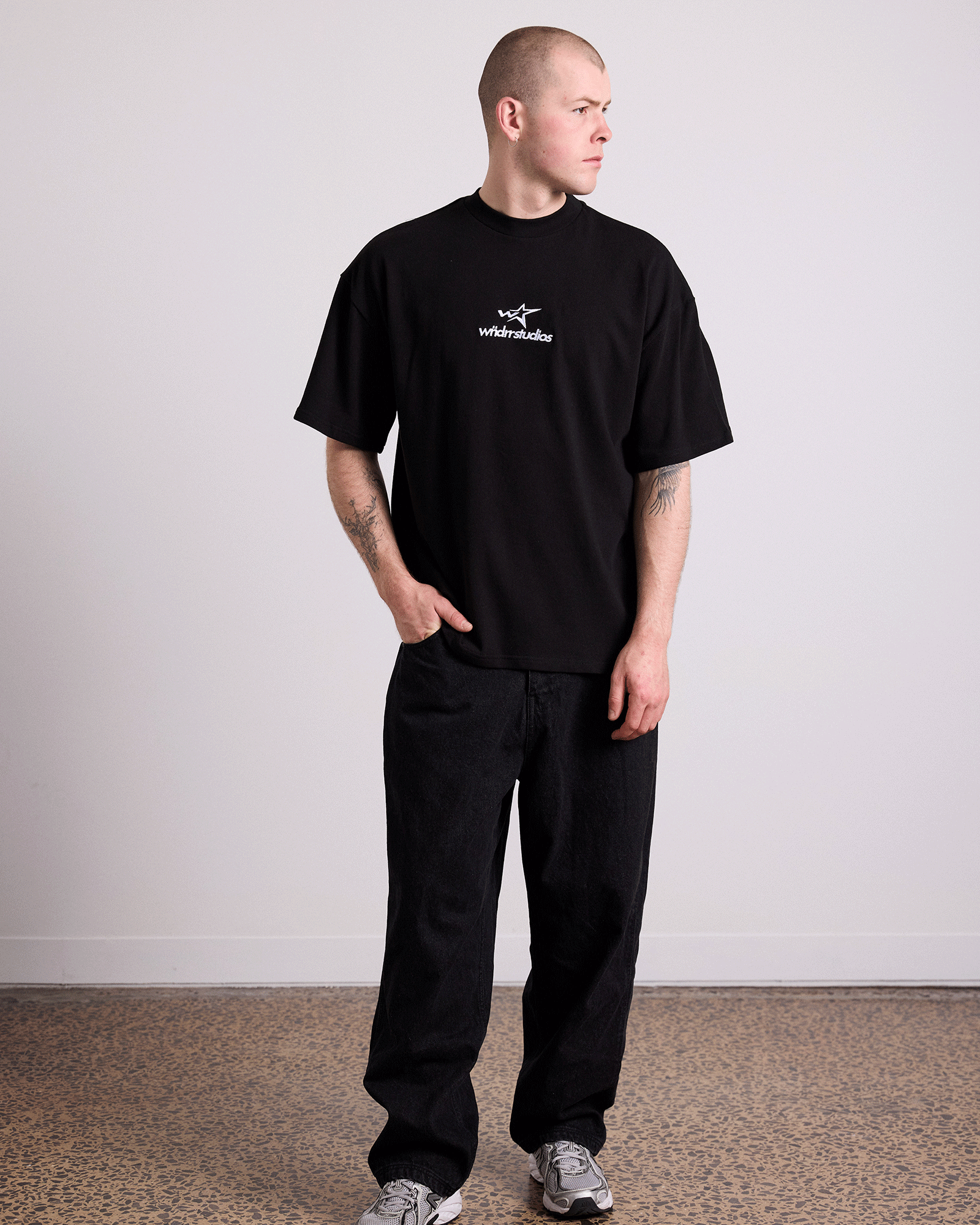 STXRHAUS HEAVY WEIGHT TEE - BLACK