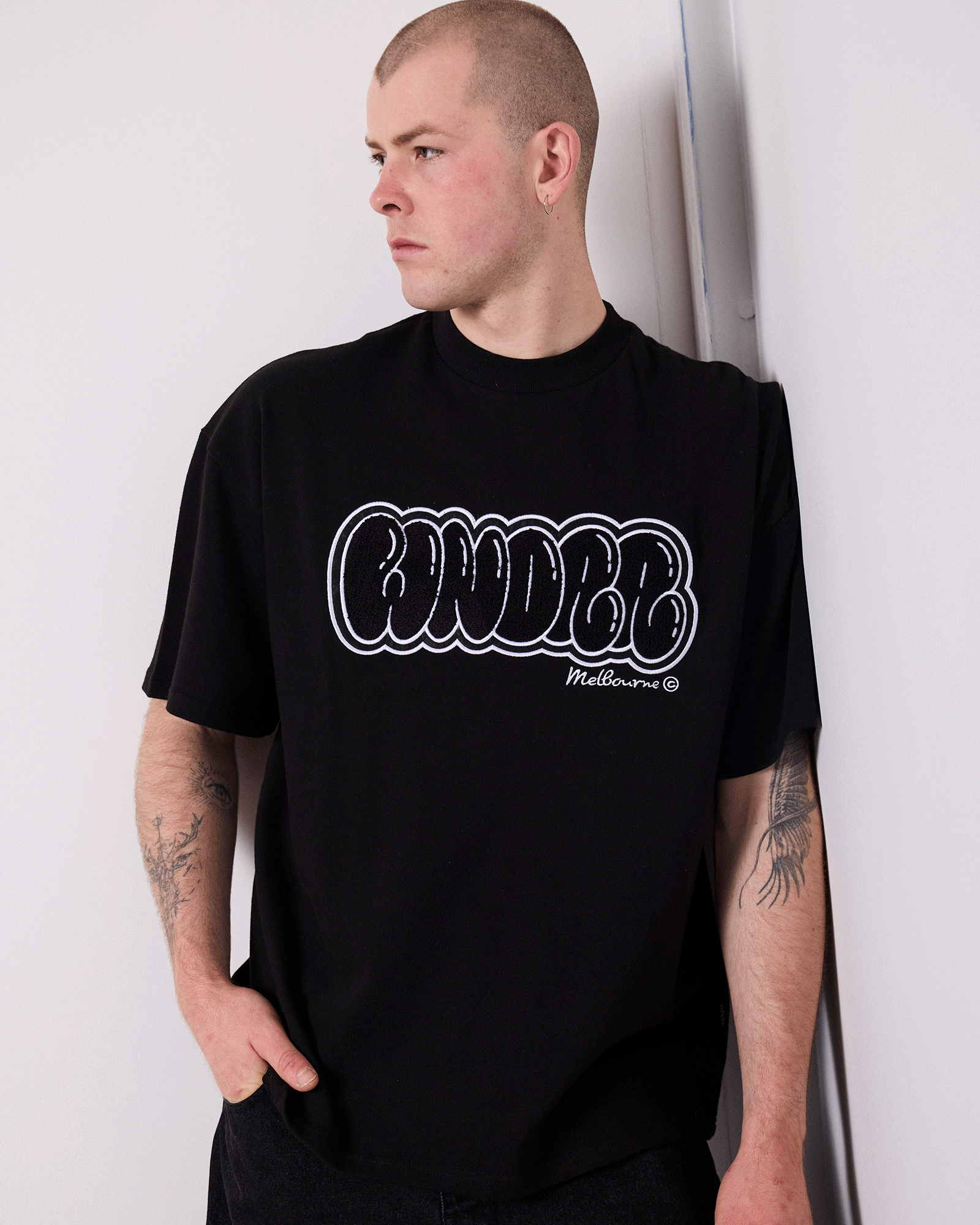 BLISSED HEAVY WEIGHT TEE - BLACK