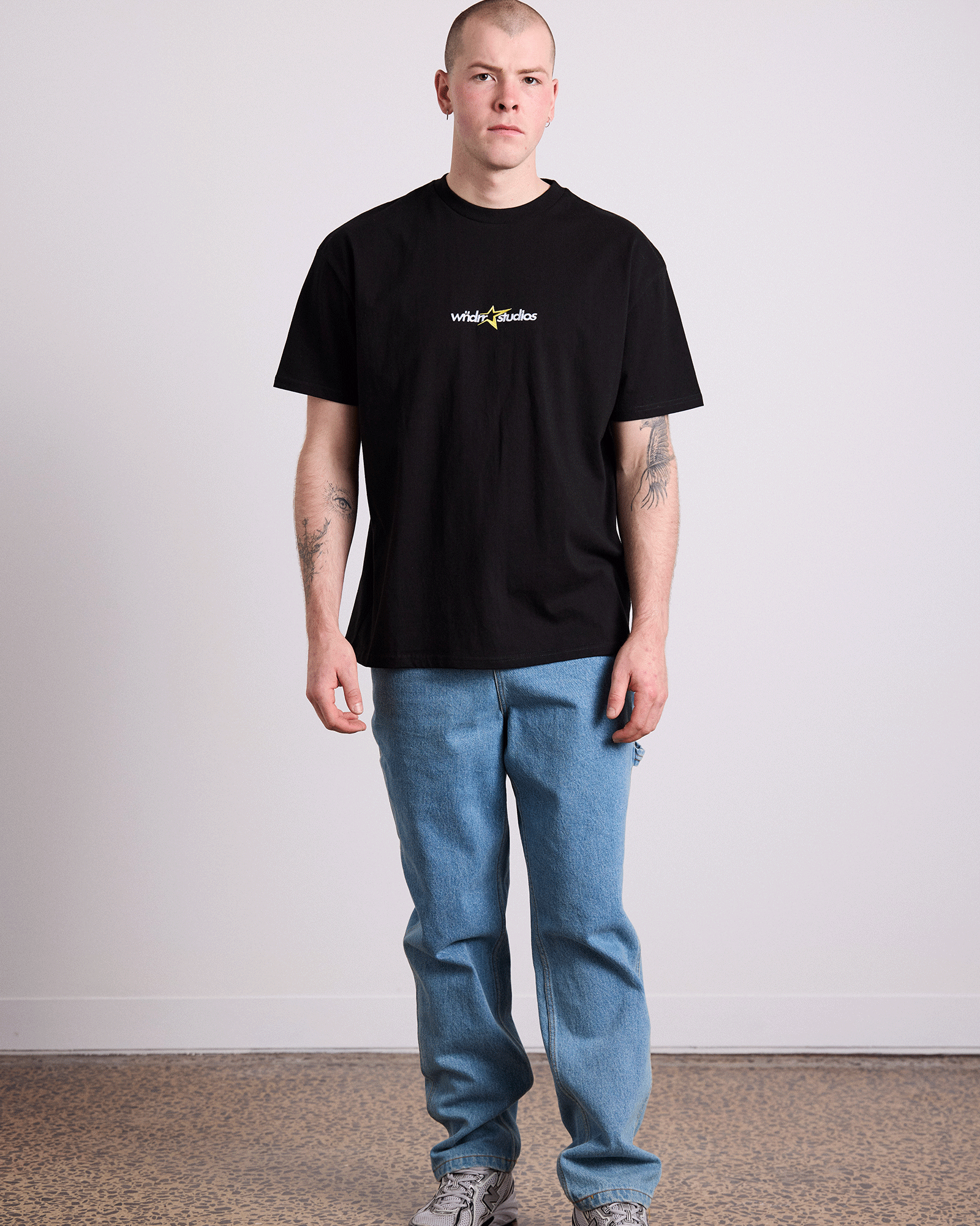 STXR BOX FIT TEE - BLACK