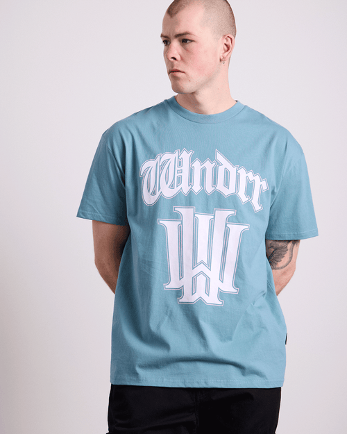 ARCHETYPE BOX FIT TEE - DUSK BLUE