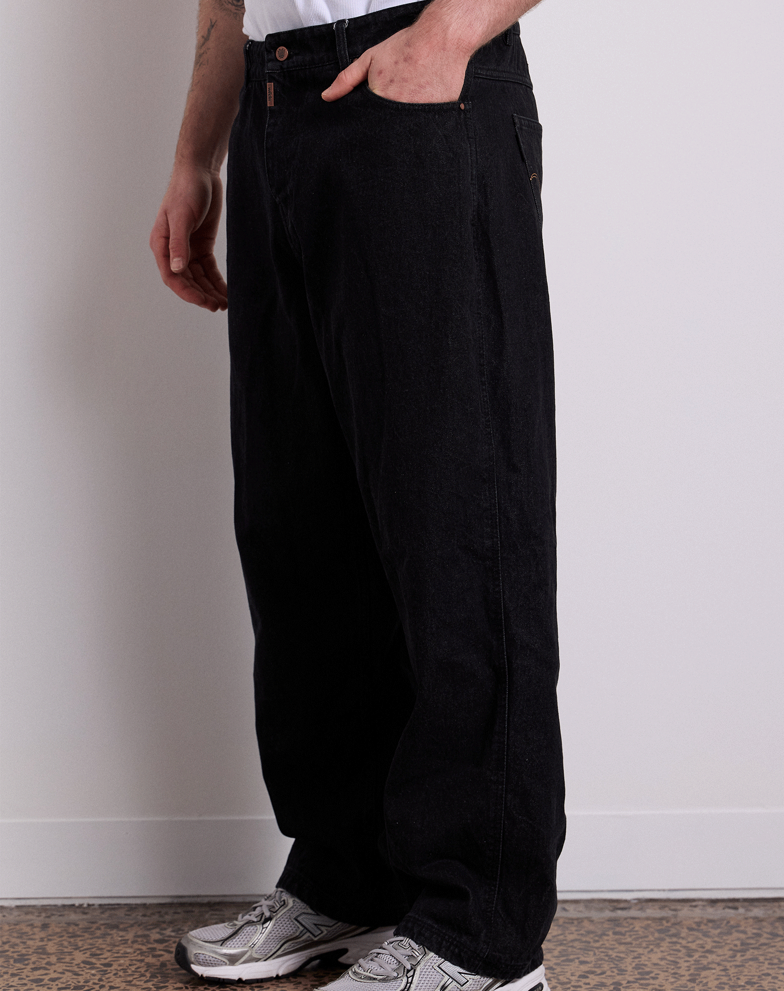 BRONCO BAGGY JEAN - WASHED BLACK