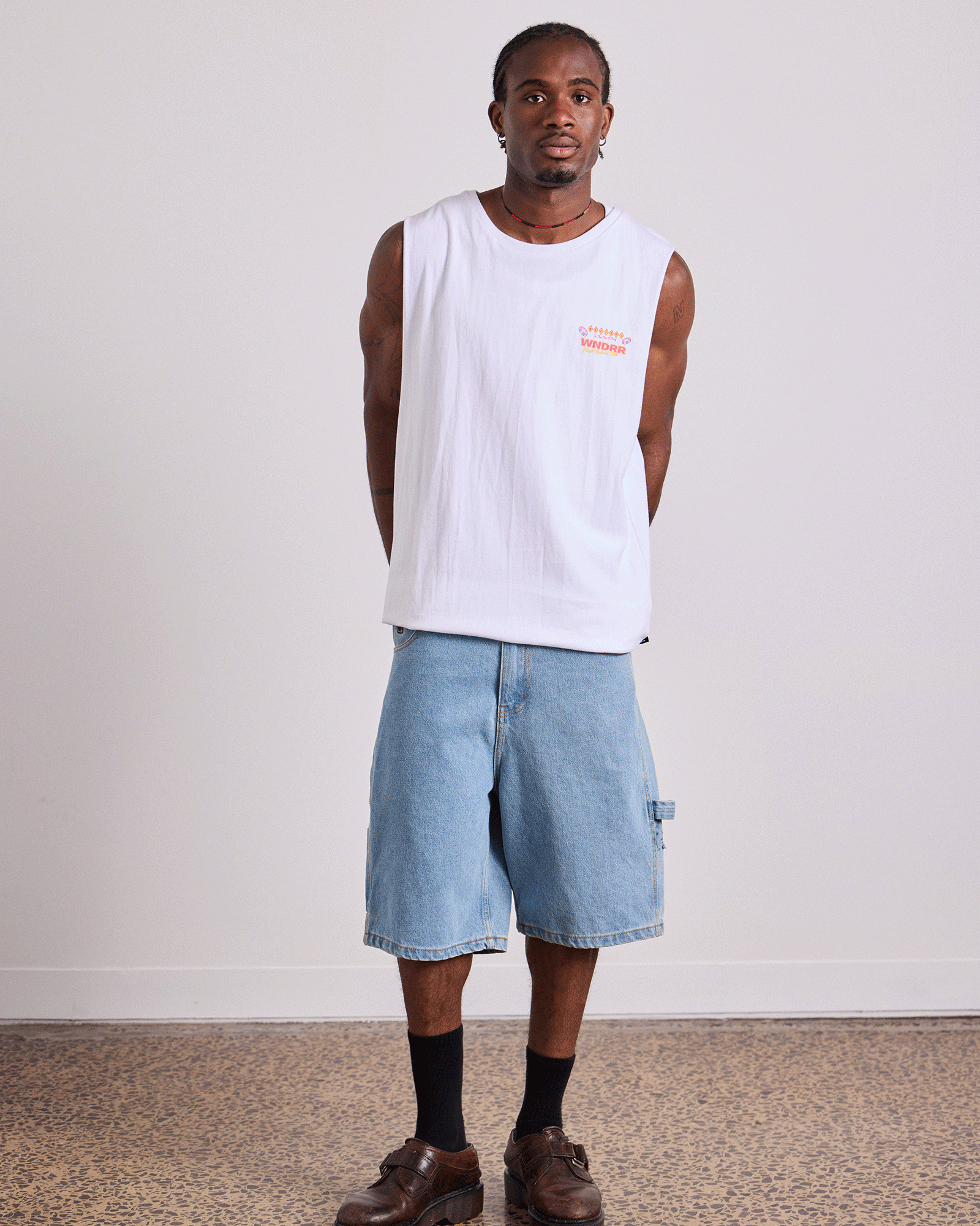 SIN CITY MUSCLE TOP - WHITE