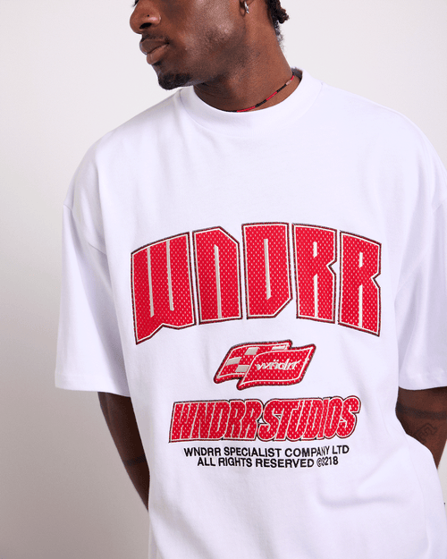 DRIVETRAIN HEAVY WEIGHT TEE - WHITE