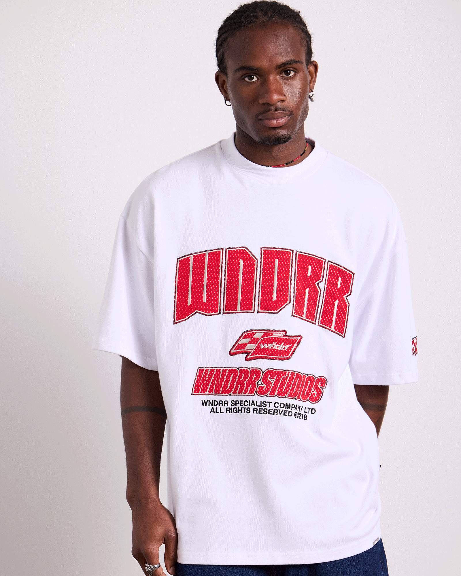DRIVETRAIN HEAVY WEIGHT TEE - WHITE