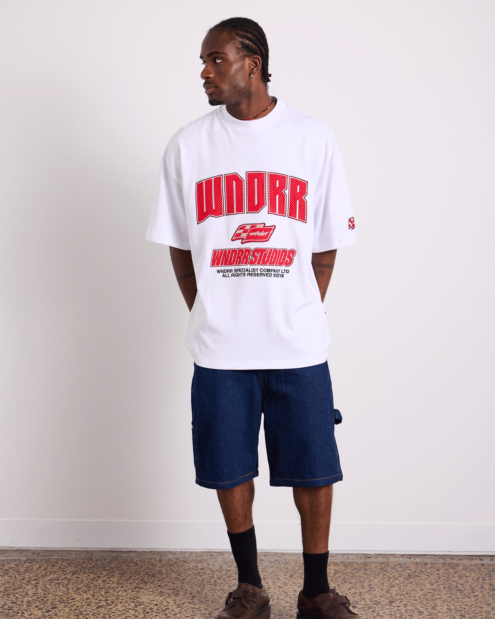 DRIVETRAIN HEAVY WEIGHT TEE - WHITE