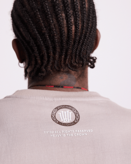 VITA NOVA BOX FIT TEE - MOON GREY