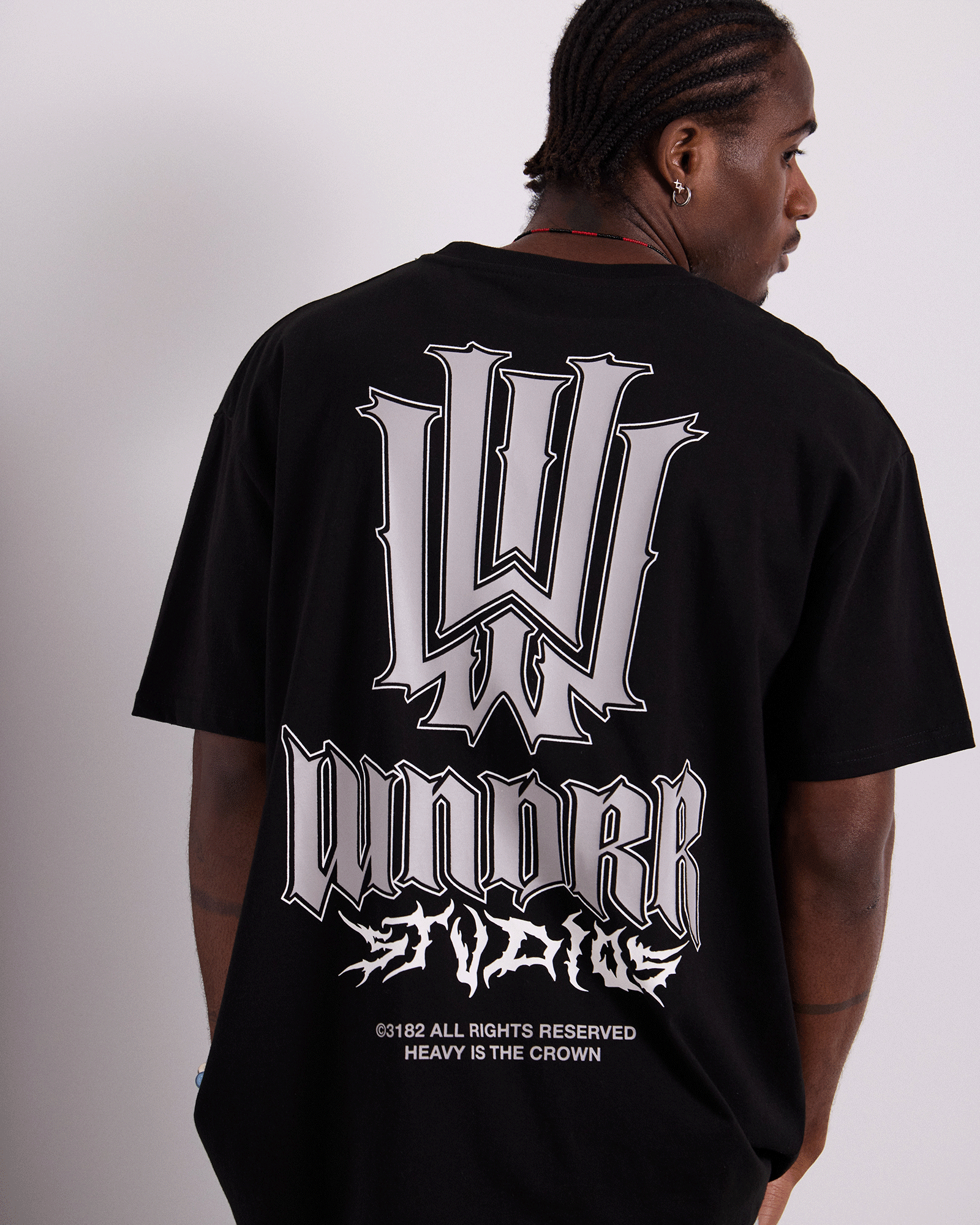 BLEACH BOX FIT TEE - BLACK