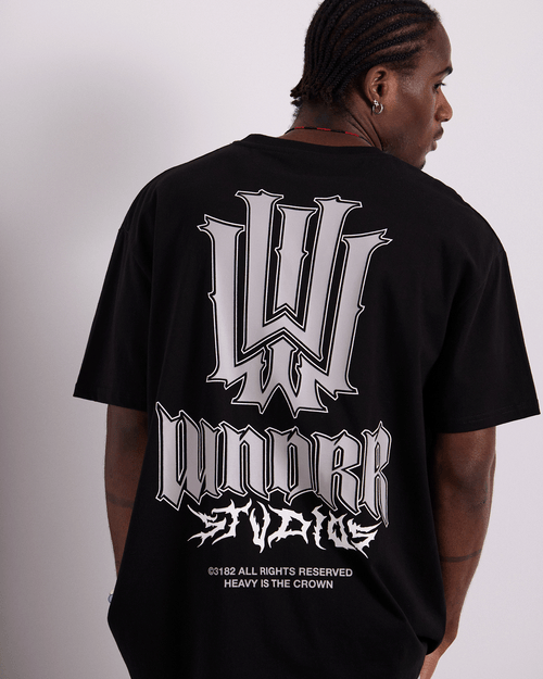 BLEACH BOX FIT TEE - BLACK