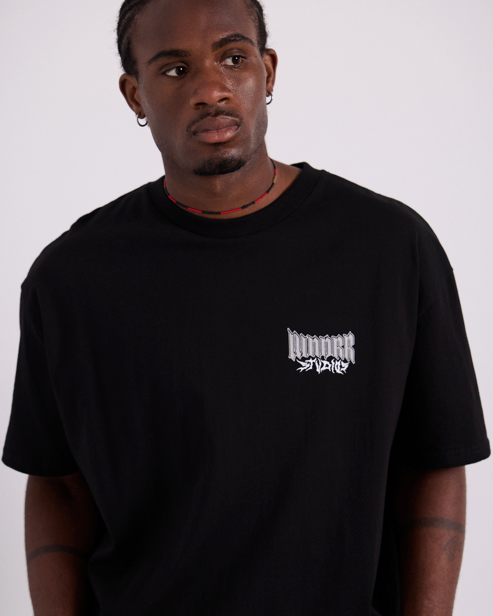 BLEACH BOX FIT TEE - BLACK