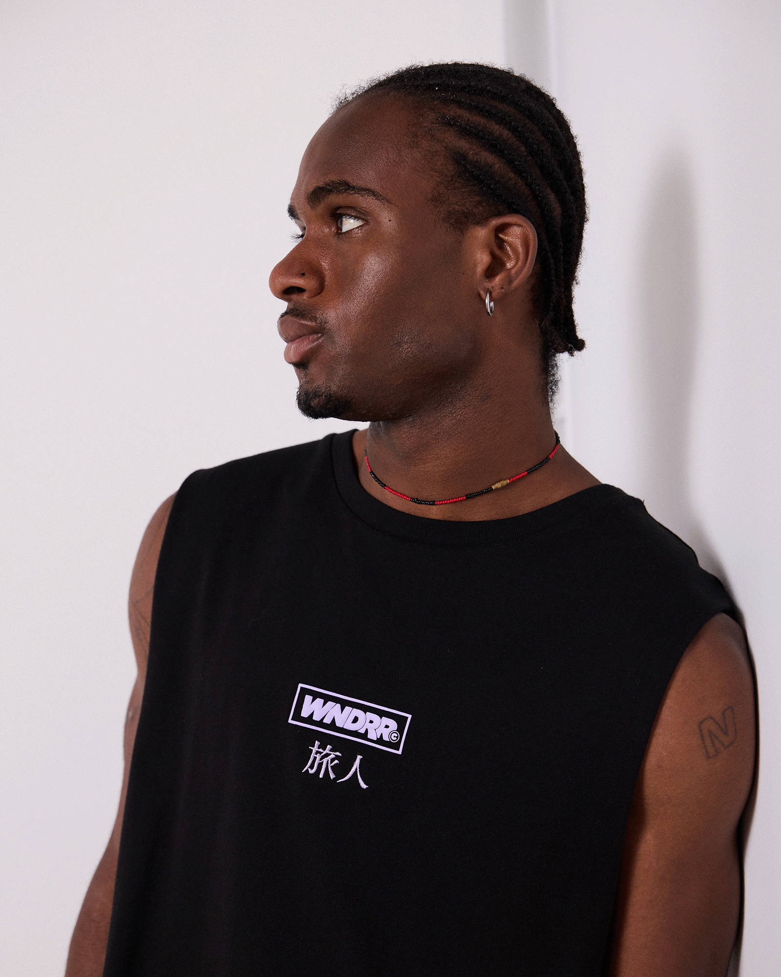 SHODO MUSCLE TOP - BLACK