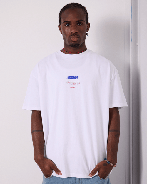 BORDERLESS BOX FIT TEE - WHITE