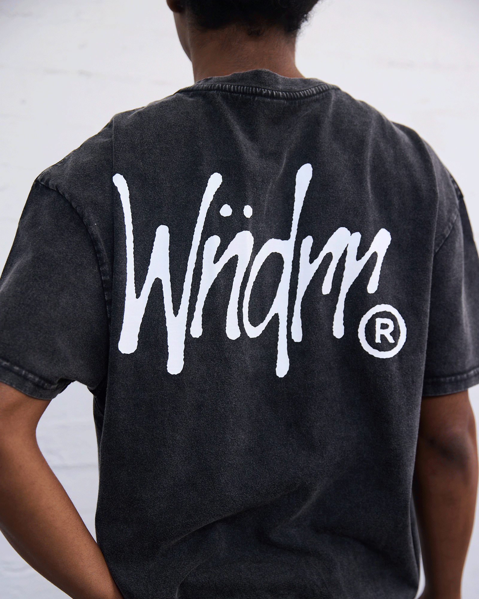 PRECURSOR BOX FIT TEE - WASHED BLACK
