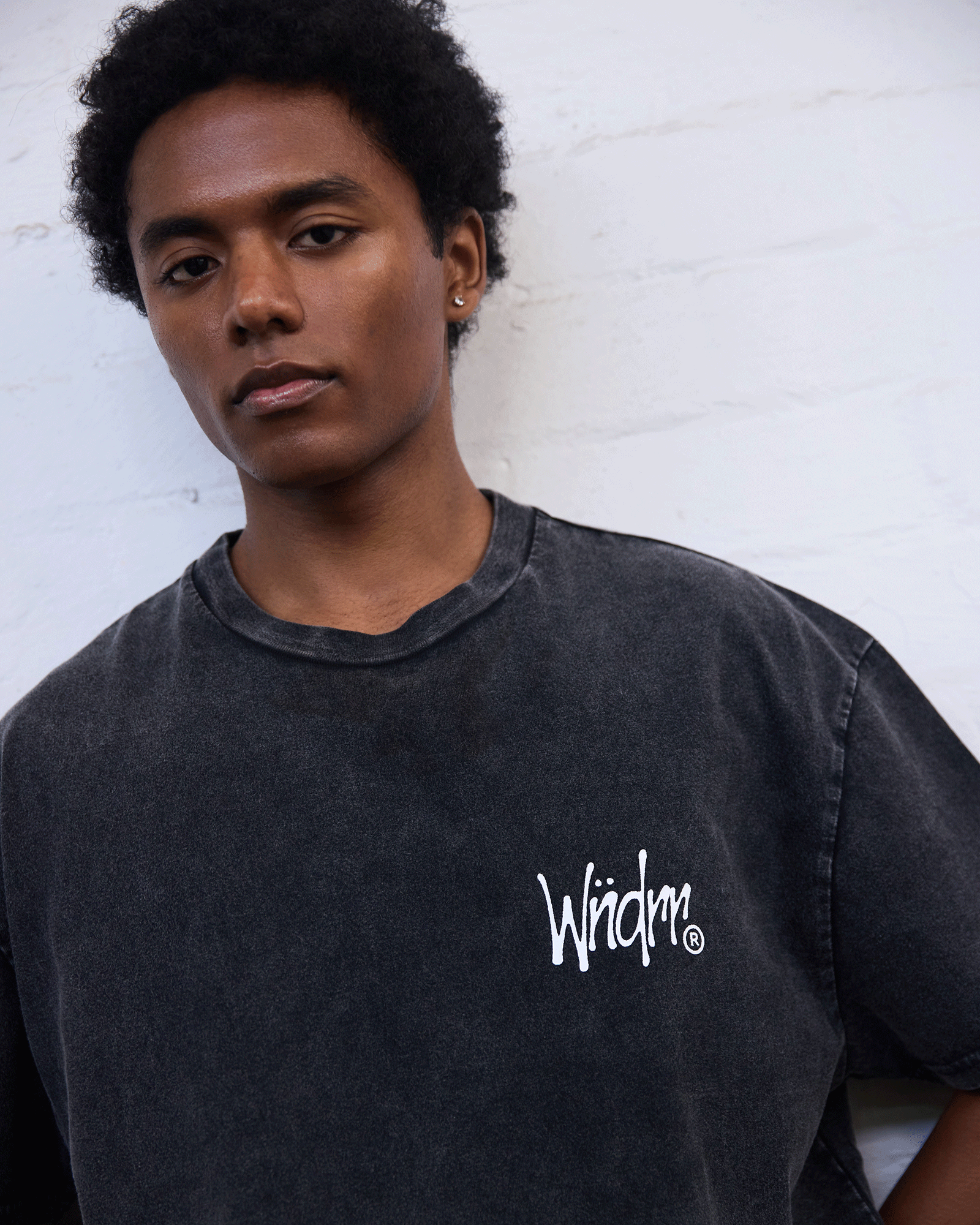 PRECURSOR BOX FIT TEE - WASHED BLACK