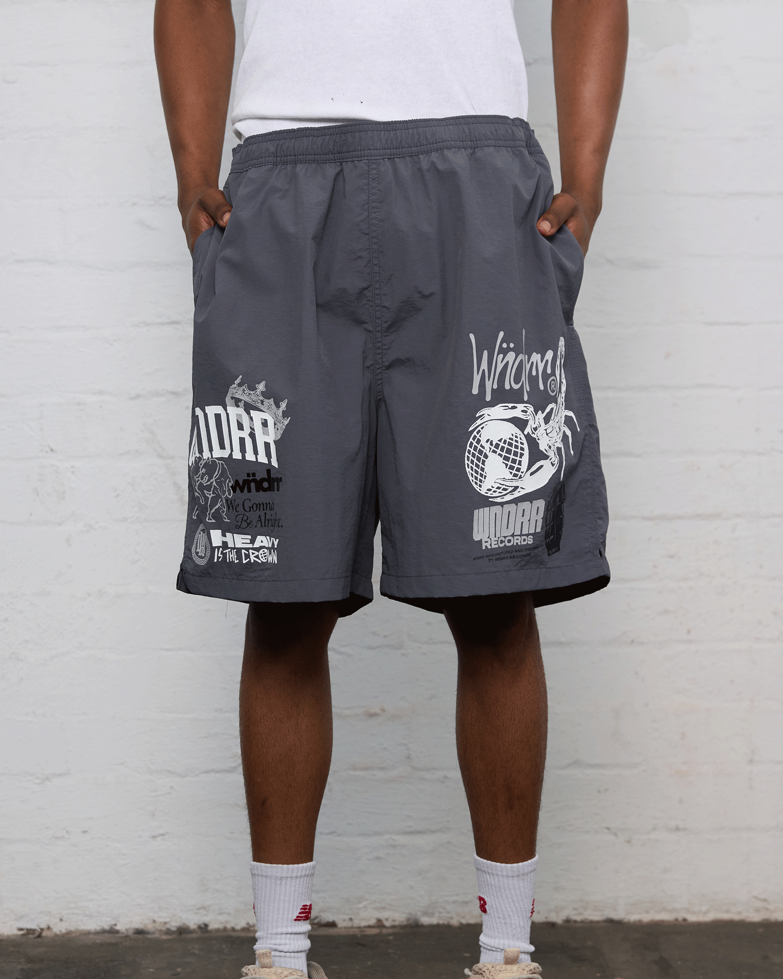 SYNDICATE SWIM SHORT - FADED BLACK