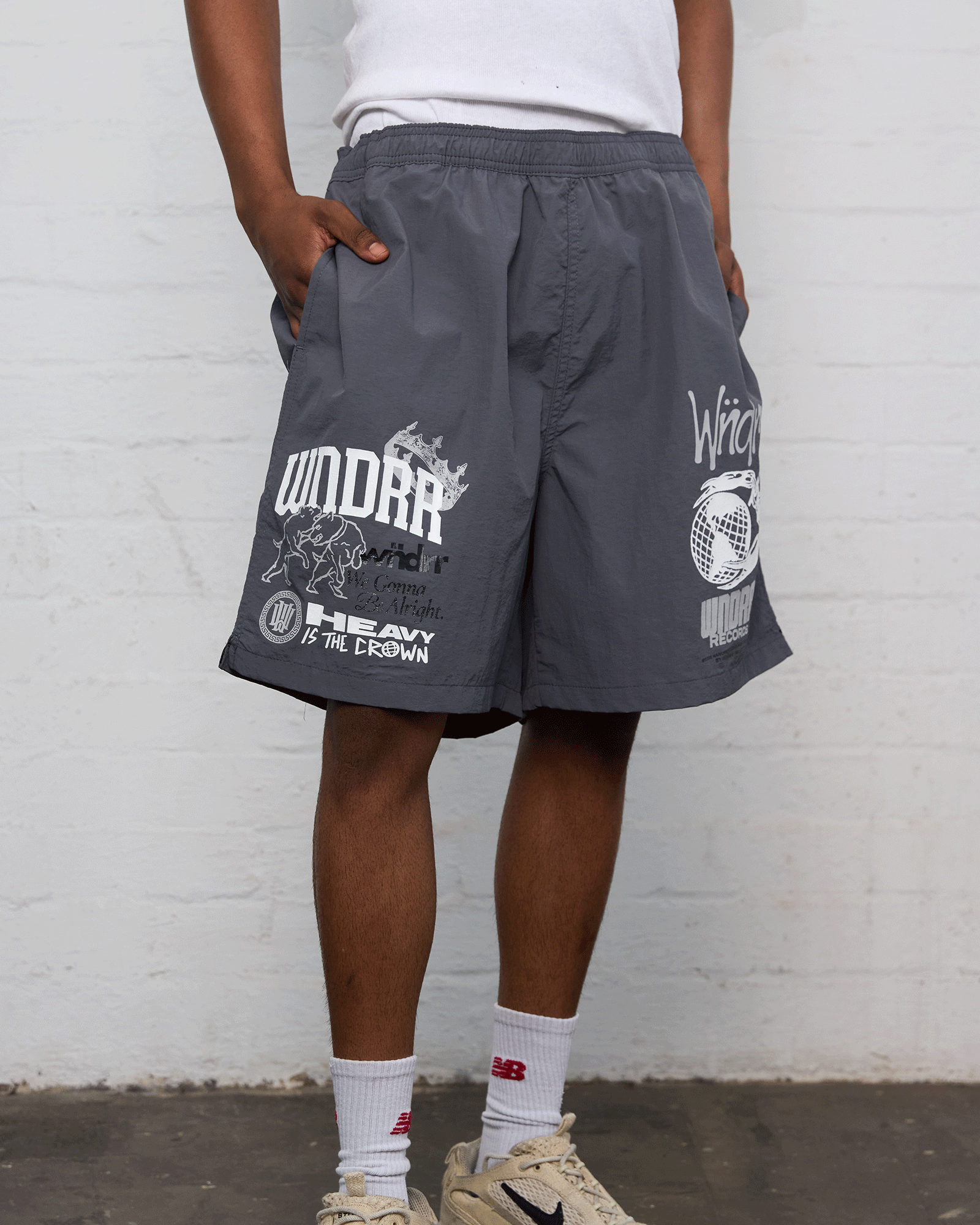 SYNDICATE SWIM SHORT - FADED BLACK