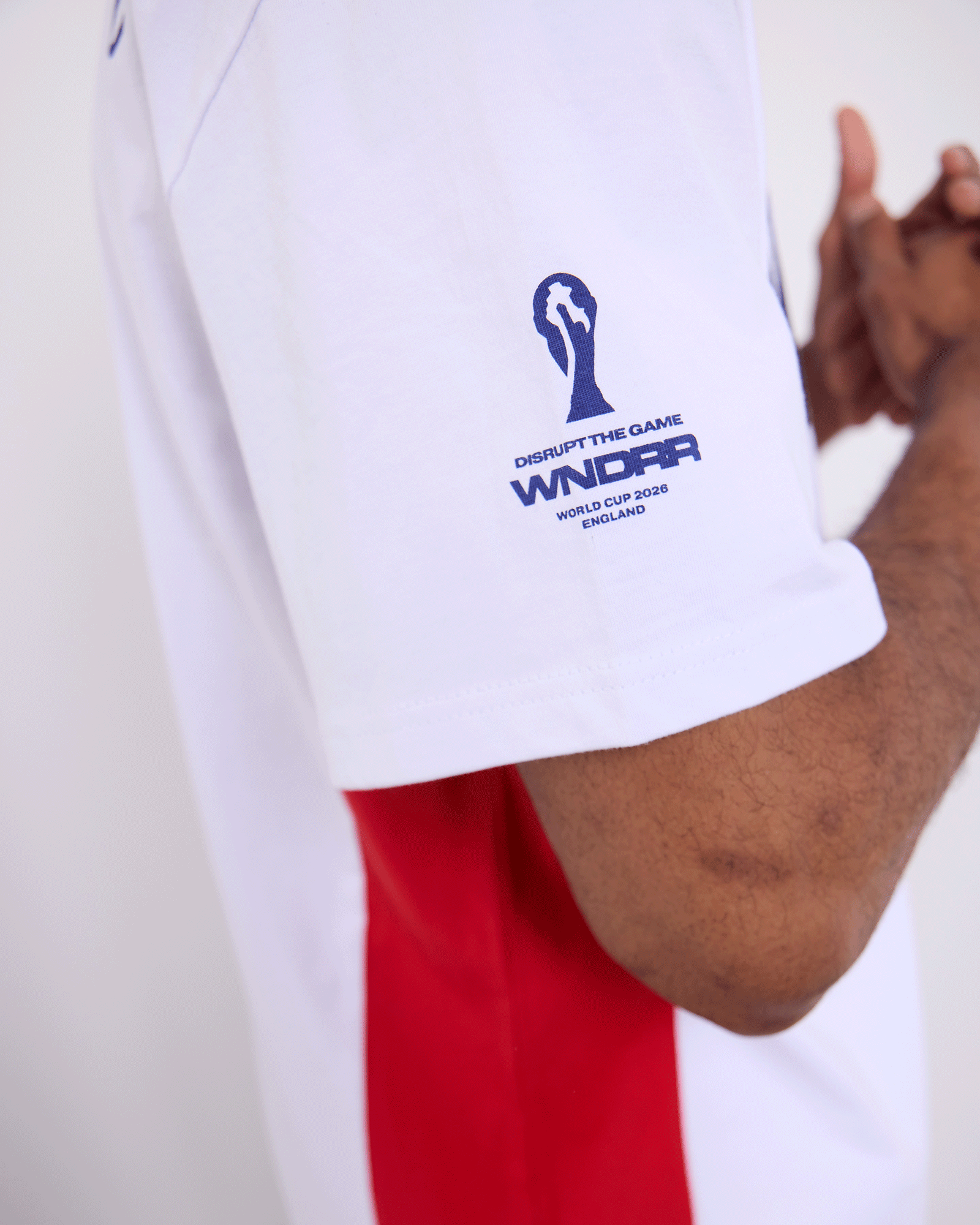 ENGLAND WORLD CUP TEE - WHITE/RED