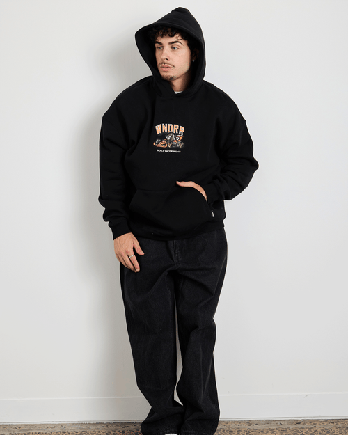 OSCAR HOOD SWEAT - BLACK
