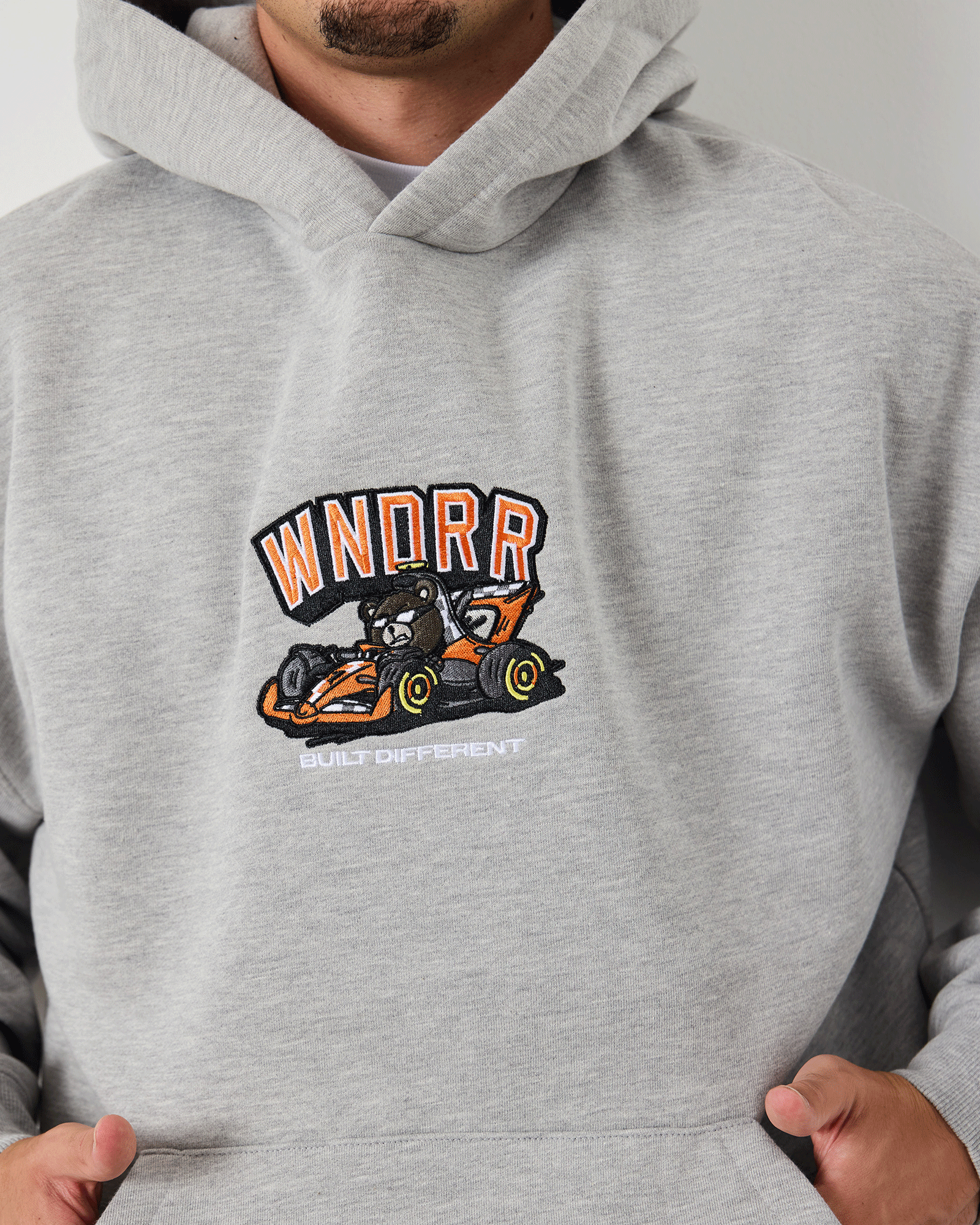 OSCAR HOOD SWEAT - GREY MARLE