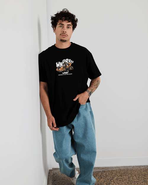 OSCAR BOX FIT TEE - BLACK