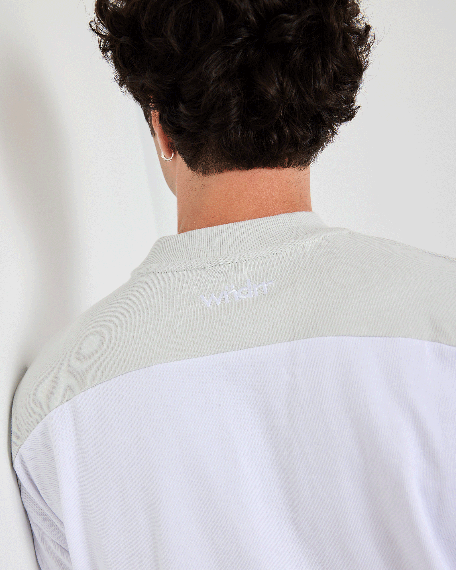 CREDIT PANEL HEAVY WEIGHT TEE - WHITE