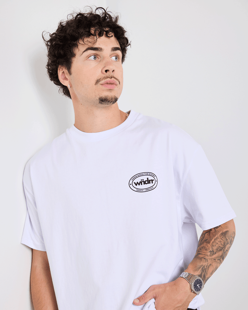 DECADE BOX FIT TEE - WHITE