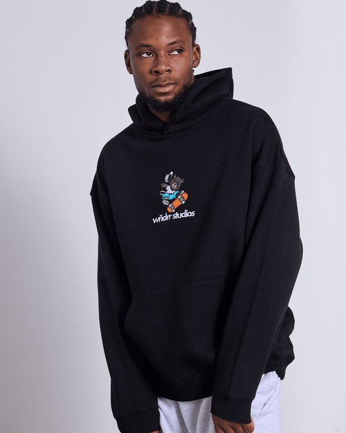 SK8 HOOD SWEAT - BLACK