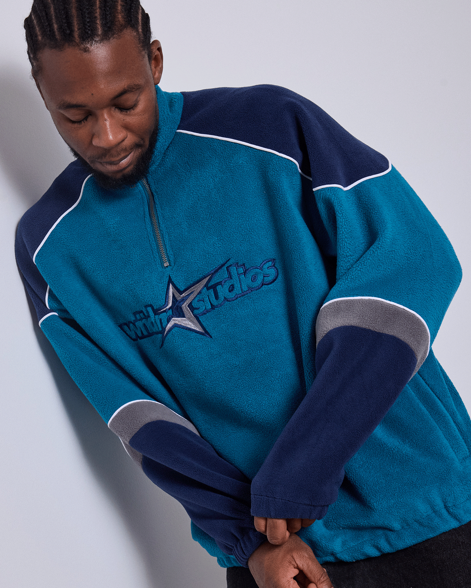 STXR 1/4 ZIP POLAR FLEECE - STORM BLUE