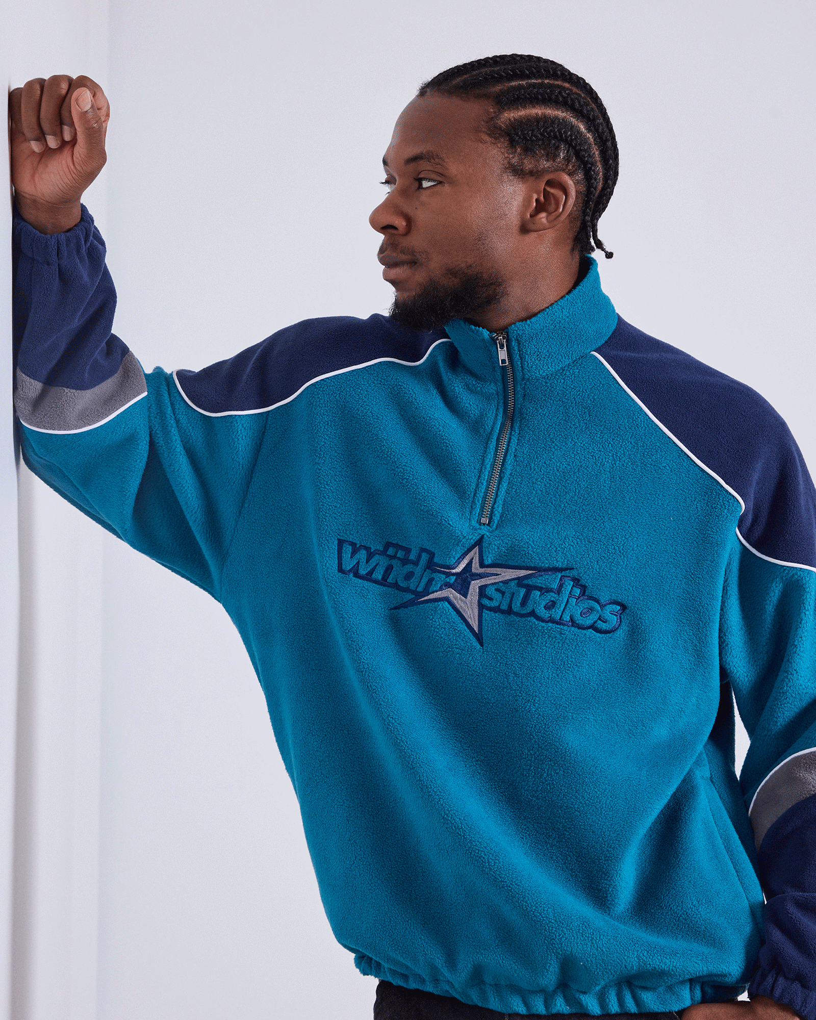 STXR 1/4 ZIP POLAR FLEECE - STORM BLUE