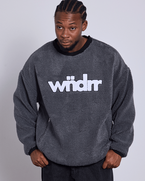 TONE SHERPA PULLOVER - FADED BLACK