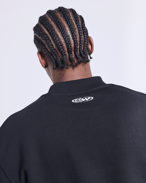 HASHI CREW SWEAT - BLACK
