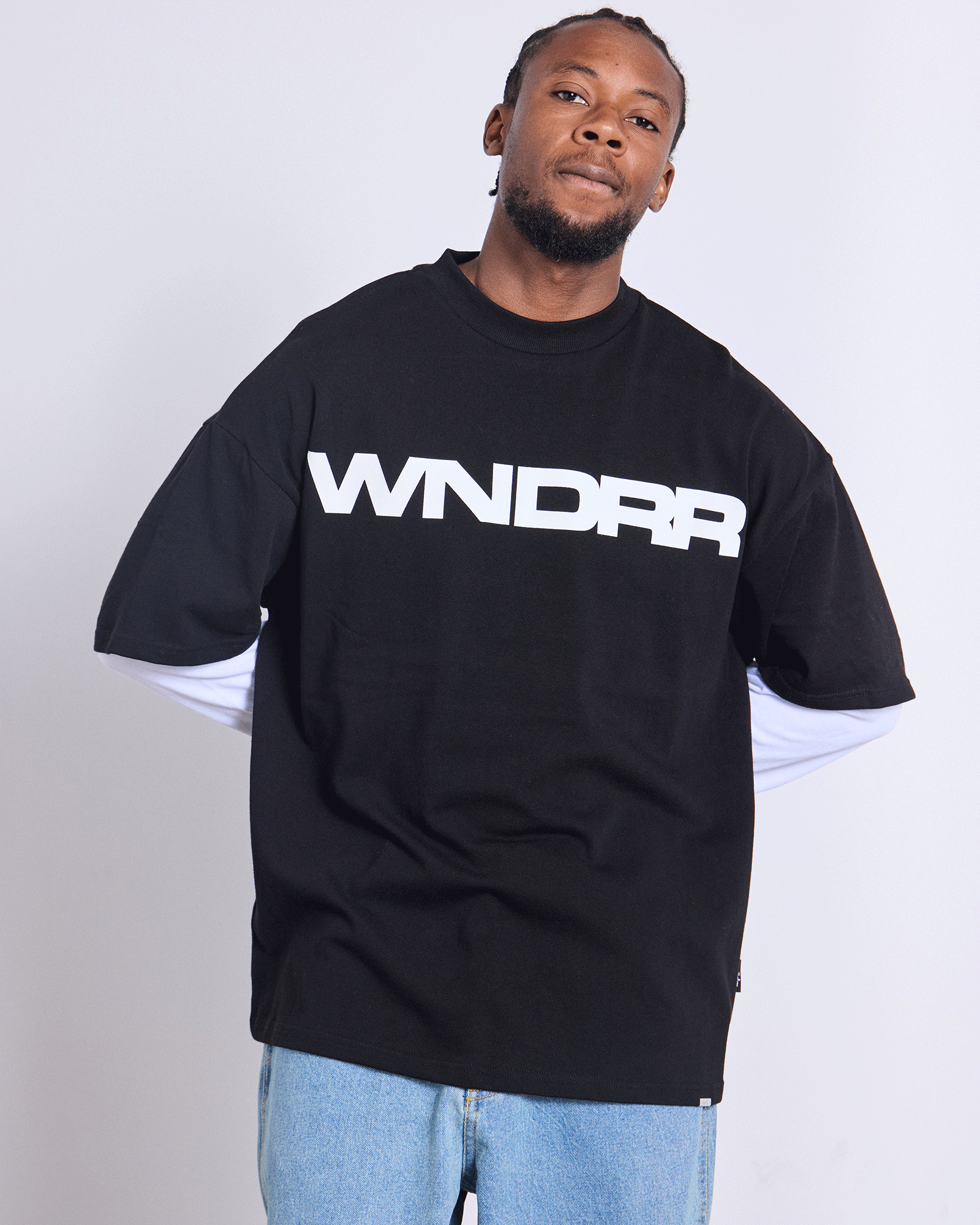 MOTIF LAYERED L/S TEE - BLACK