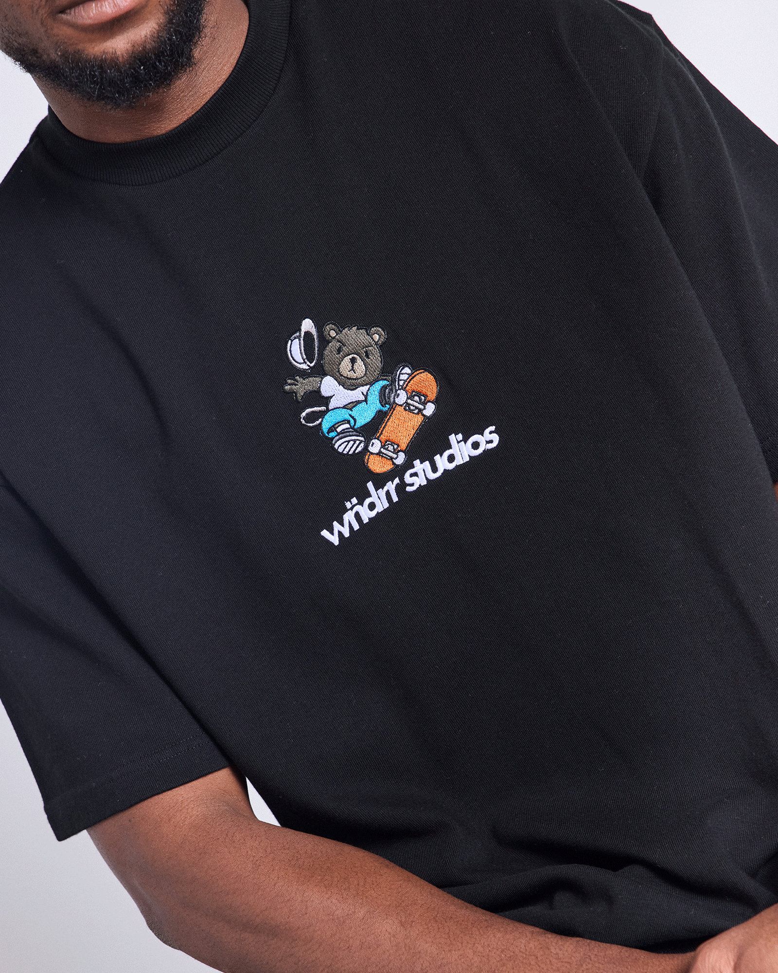 SK8 HEAVY WEIGHT TEE - BLACK