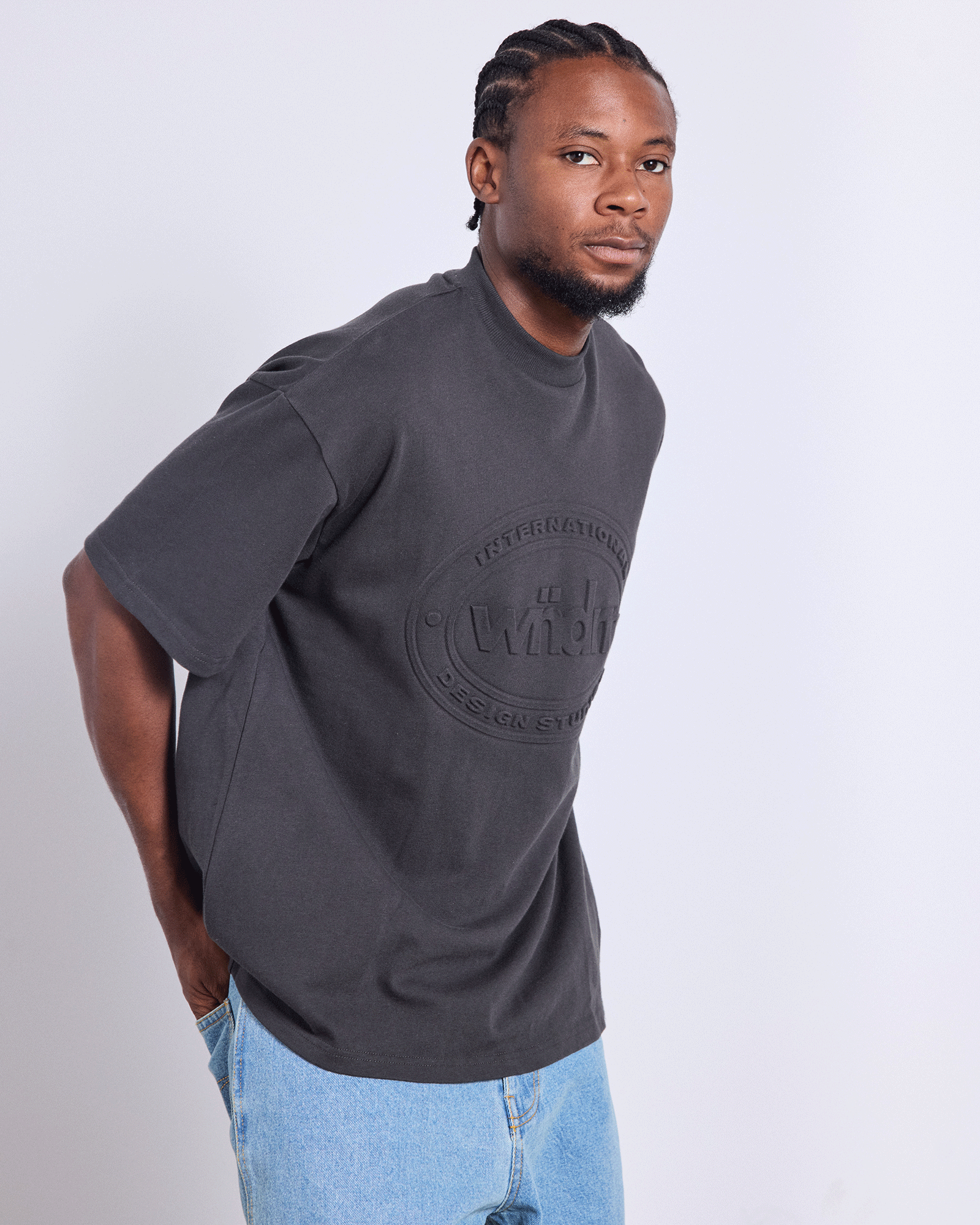 TOKEN HEAVY WEIGHT TEE - FADED BLACK