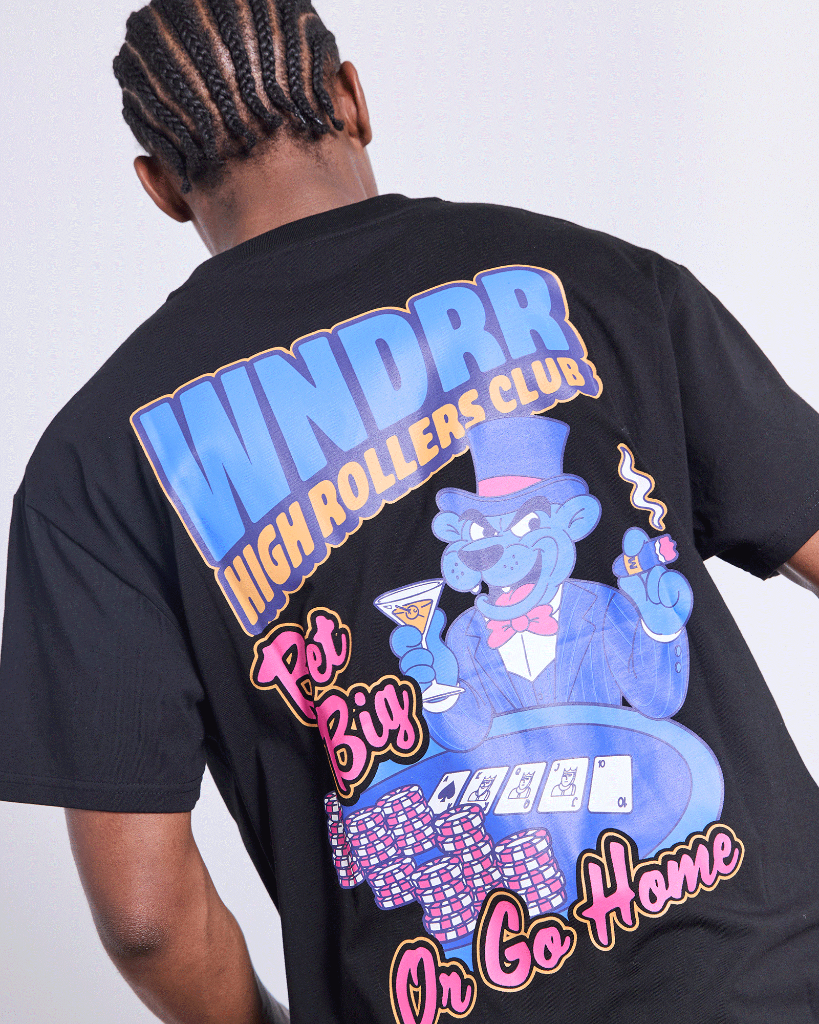 BET BIG BOX FIT TEE - BLACK