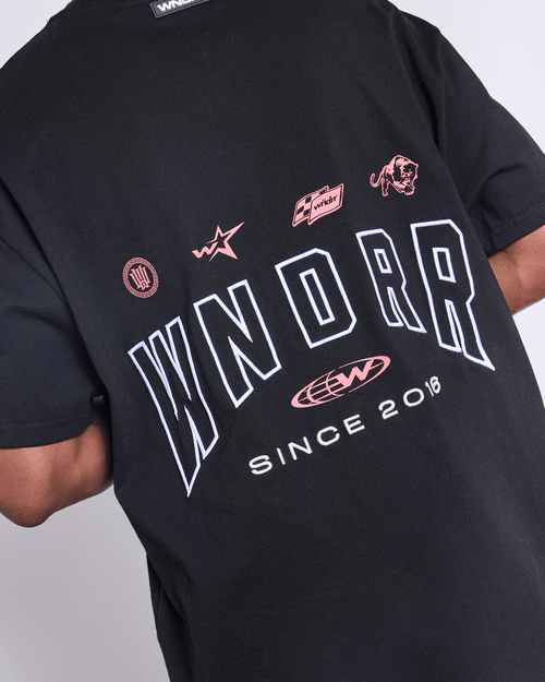 HASHI BOX FIT TEE - BLACK