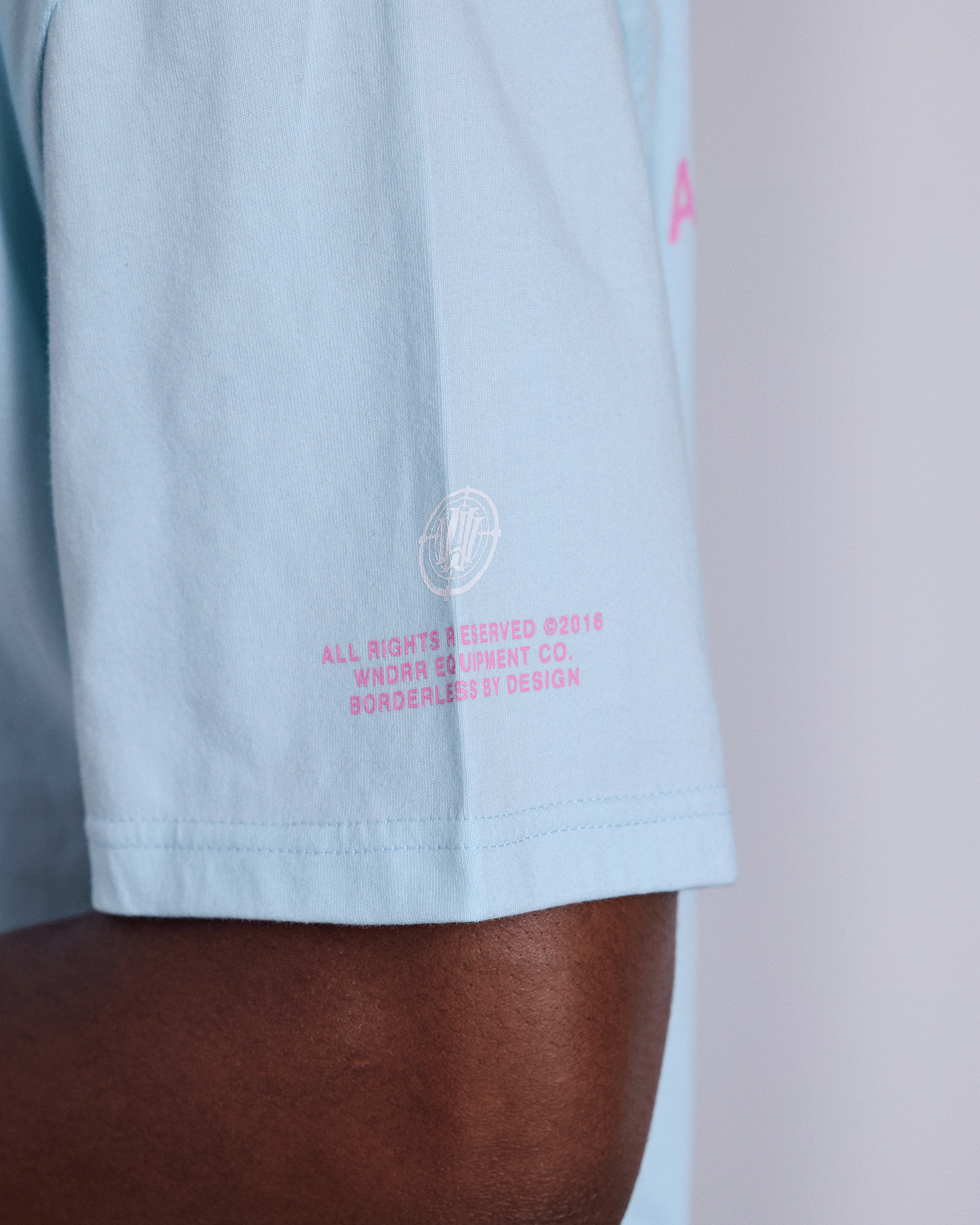 OVERPOWER BOX FIT TEE - BABY BLUE