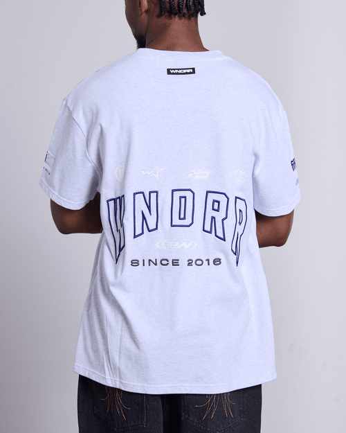 HASHI BOX FIT TEE - WHITE MARLE