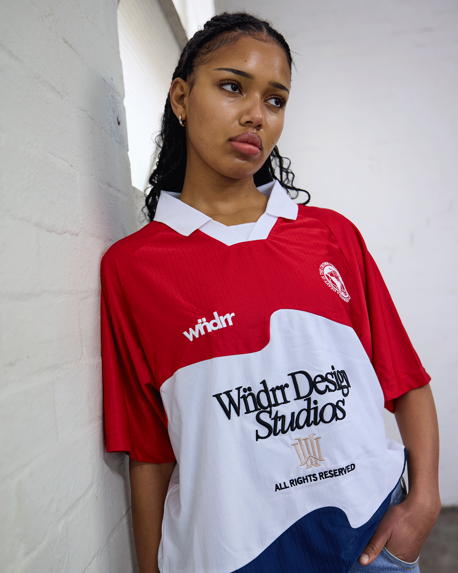 ATELIER FOOTBALL JERSEY - RED/BLUE