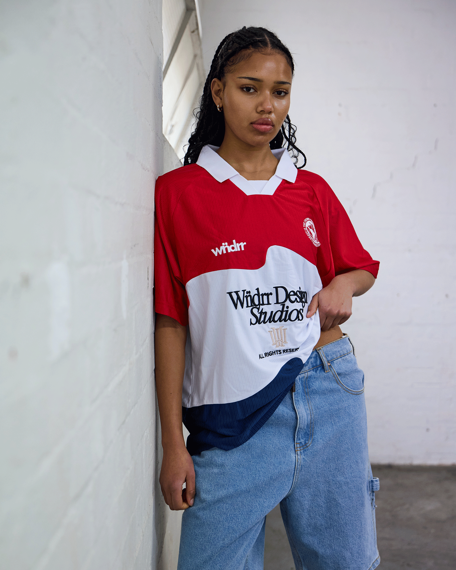 ATELIER FOOTBALL JERSEY - RED/BLUE