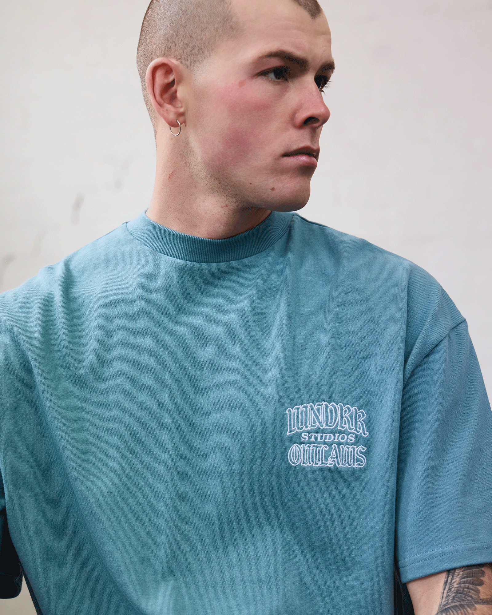 OUTLAWS HEAVY WEIGHT TEE - DUSK BLUE
