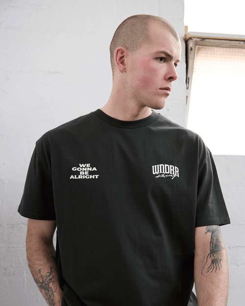 SWERVE BOX FIT TEE - INK