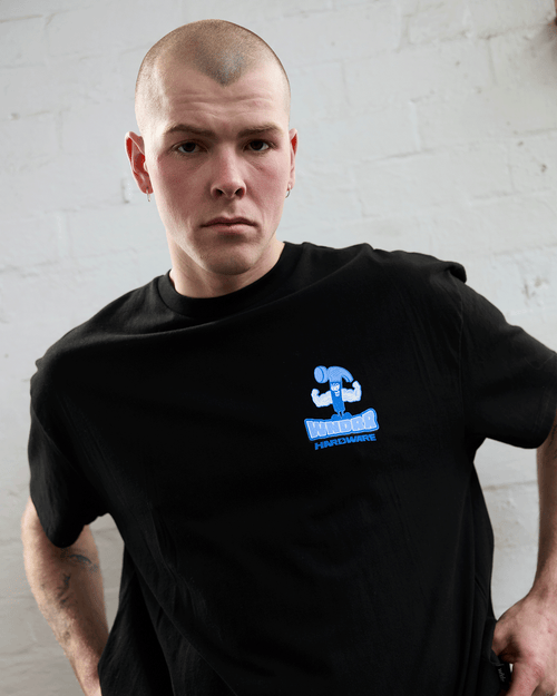 HARDWARE BOX FIT TEE - BLACK