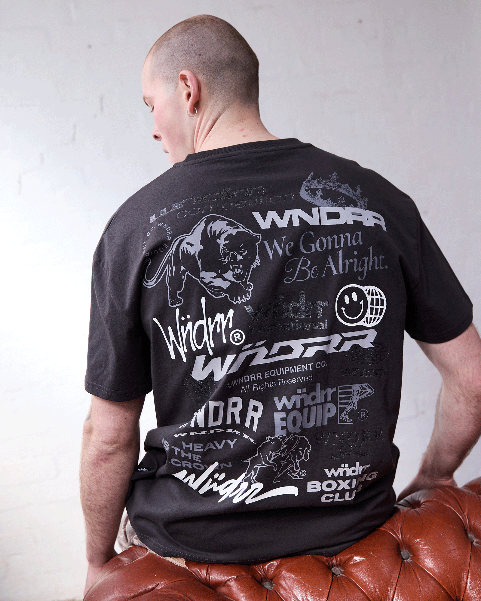 SYNDICATE BOX FIT TEE - FADED BLACK
