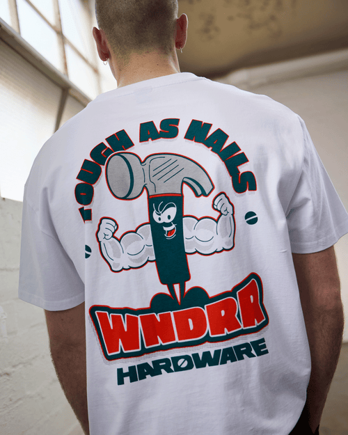 HARDWARE BOX FIT TEE - WHITE
