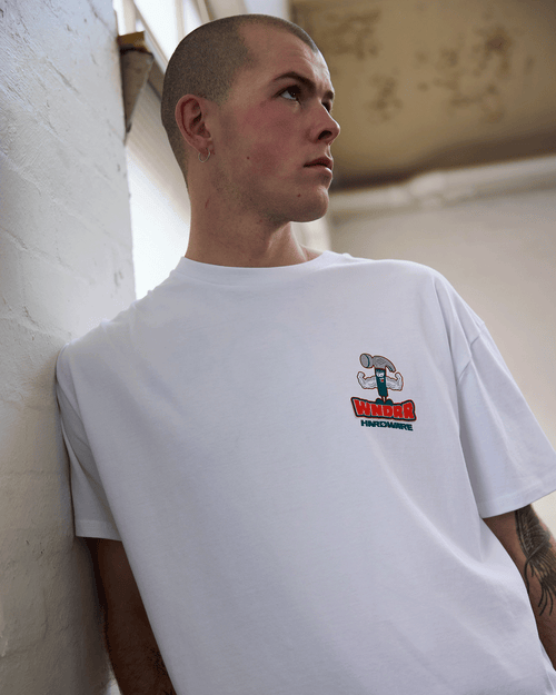 HARDWARE BOX FIT TEE - WHITE